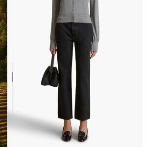 KHAITE Black Ankle & Cropped Jeans